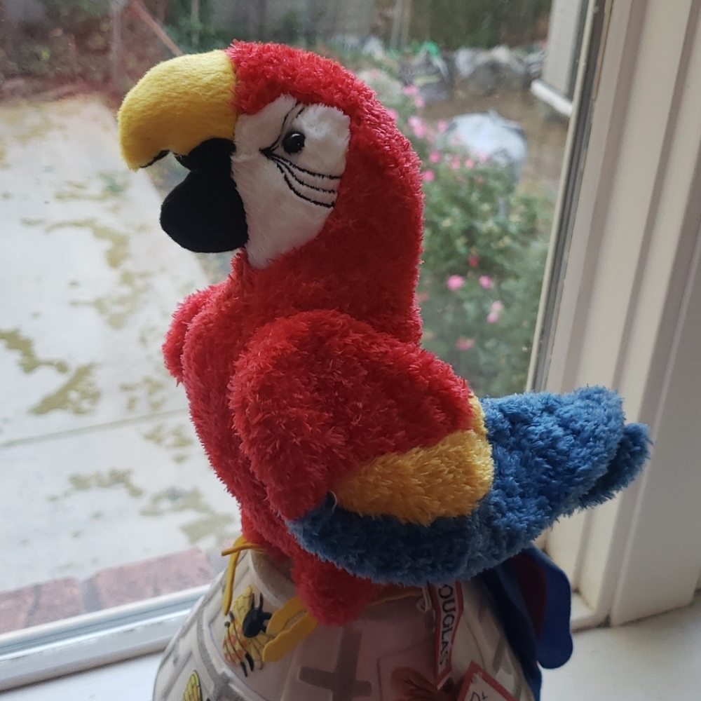 ☆2 for $20☆ Red Parrot Plush - Gabby by Douglas